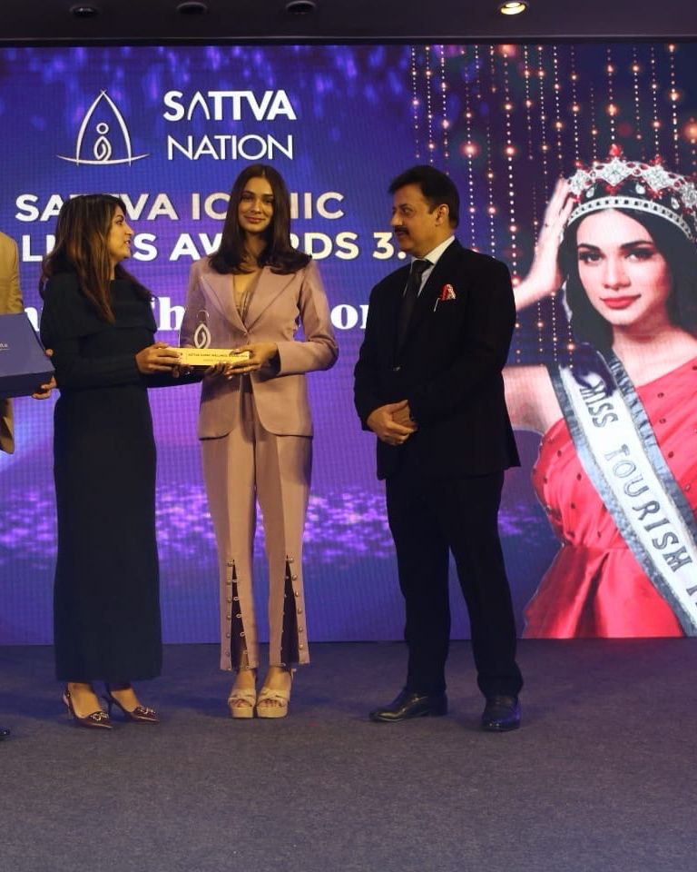 Asmita Chakraborty honored with the Sattva Iconic Wellness Award by Sattva Nation
